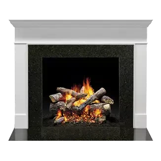 Majestic Select Series Wescott A 44" Primed MDF Transitional Style Flush Wood Fireplace Mantel With Custom New Gray Stain Color