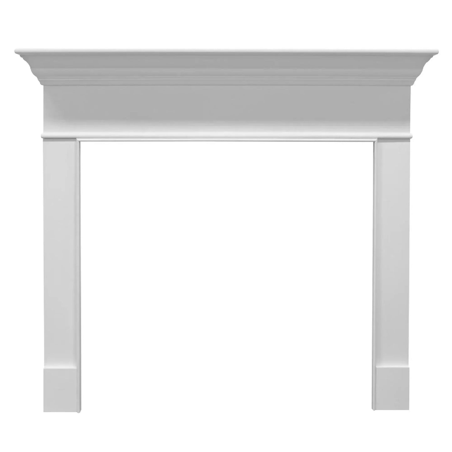 Majestic Select Series Wescott B 48" Primed MDF Transitional Style Flush Wood Fireplace Mantel With Custom New Gray Stain Color