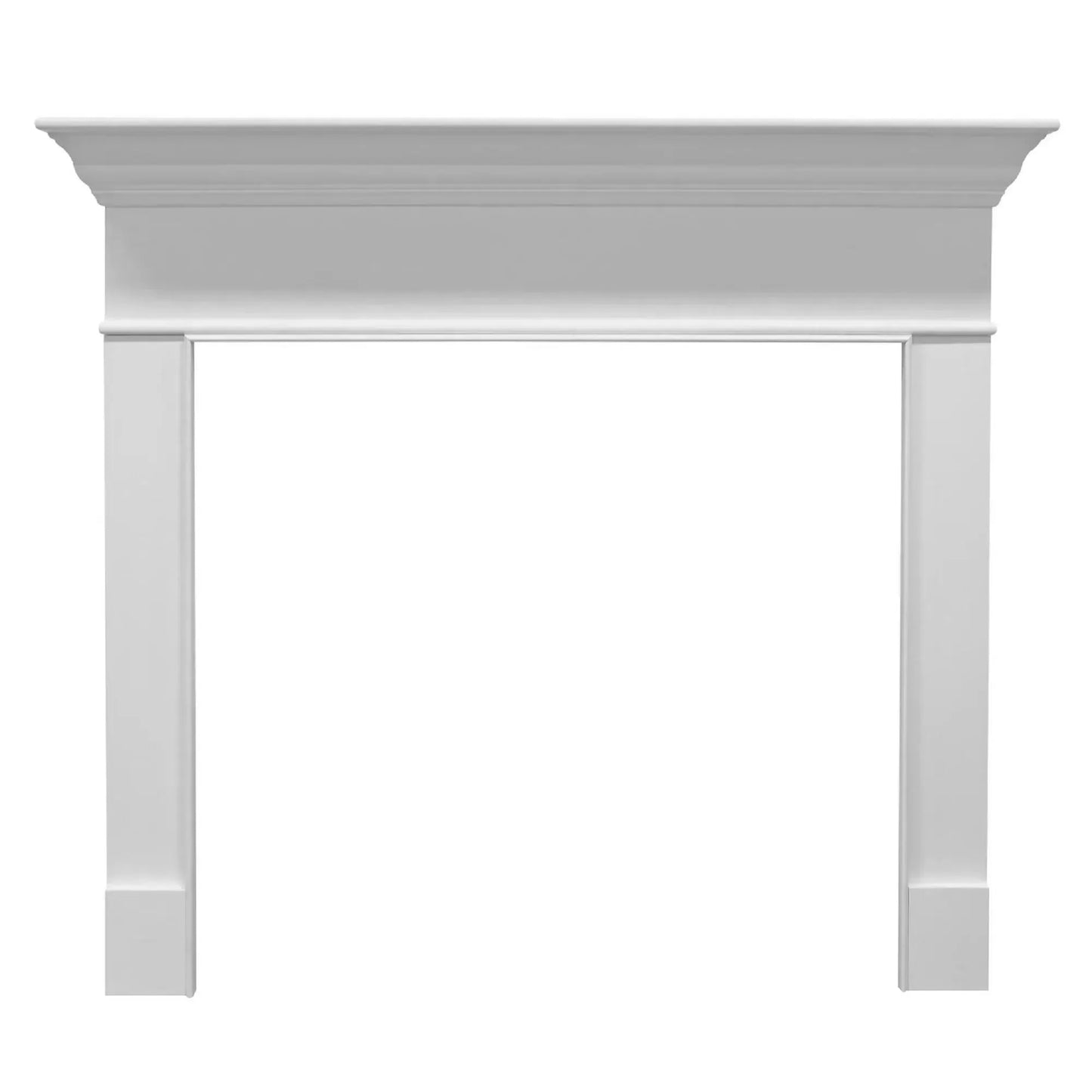 Majestic Select Series Wescott C 53" Primed MDF Transitional Style Flush Wood Fireplace Mantel With Custom New Gray Stain Color