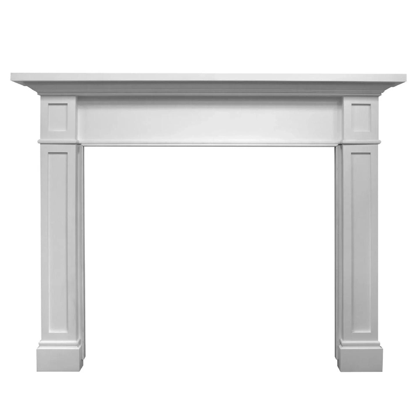 Majestic Signature Series Acadia B 48" Primed MDF Traditional Style Flush Wood Fireplace Mantel With Custom New Gray Stain Color
