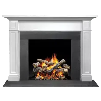 Majestic Signature Series Acadia B 48" Unfinished Maple Traditional Style Flush Wood Fireplace Mantel With Custom New Gray Stain Color