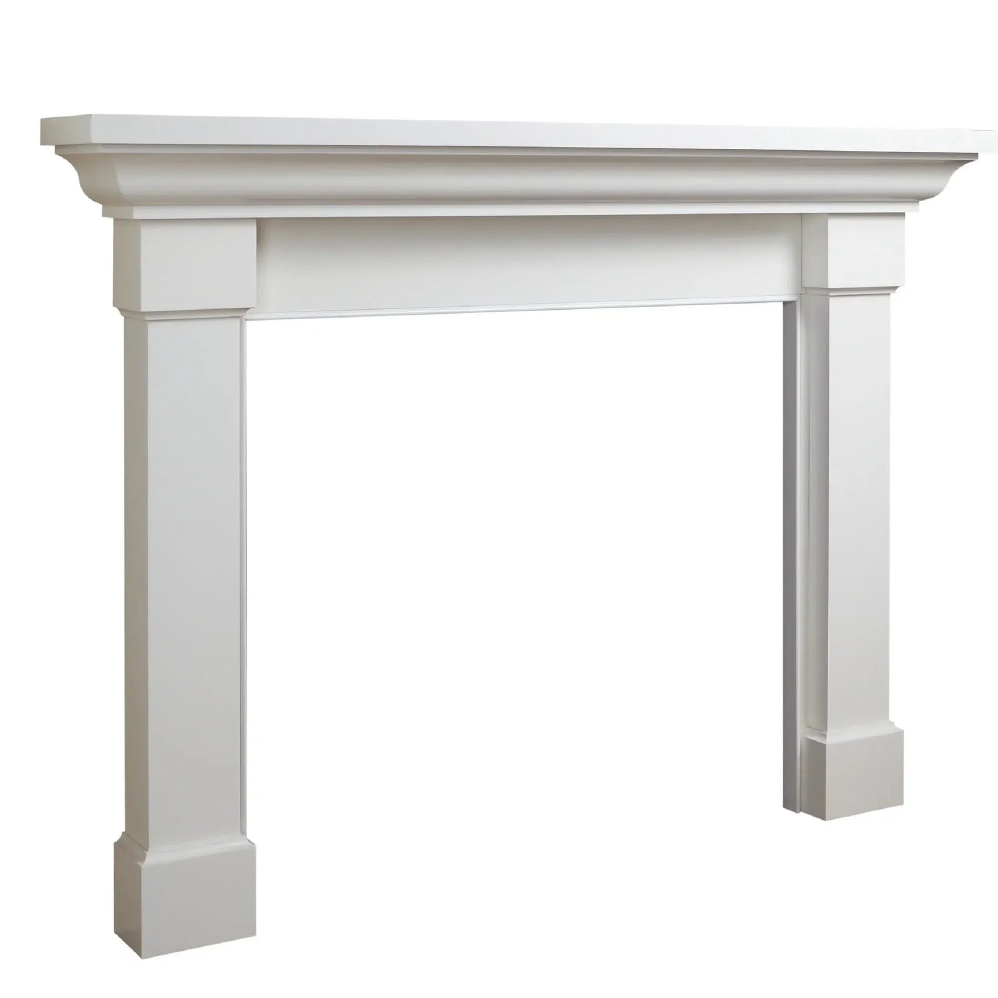 Majestic Signature Series Kenwood B 48" Primed MDF Transitional Style Flush Wood Fireplace Mantel With Custom New Gray Stain Color