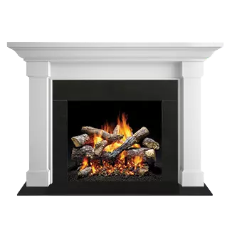 Majestic Signature Series Kenwood B 48" Unfinished Maple Transitional Style Flush Wood Fireplace Mantel With Custom New Gray Stain Color