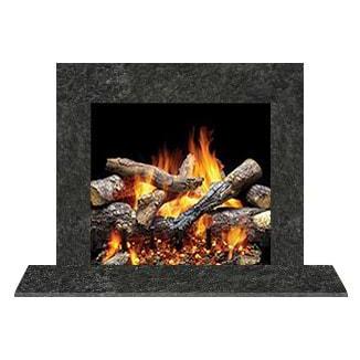 Majestic Signature Series Set 3 49" Single-Pack Steel Gray Granite Stone Surround