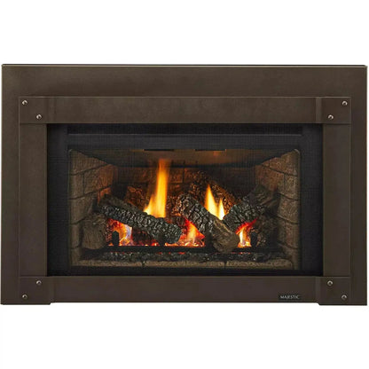 Majestic Trilliant Large 35" Traditional Direct Vent Natural Gas Fireplace Insert With IntelliFire Touch Ignition System