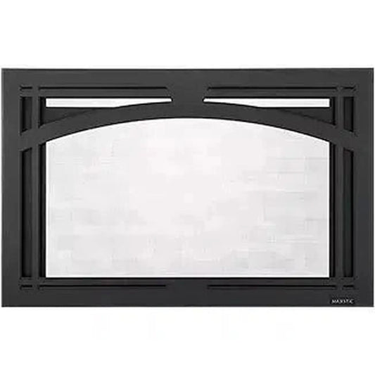 Majestic Tuscan Black Arch Screen Front for Trilliant 30" Gas Fireplace Insert