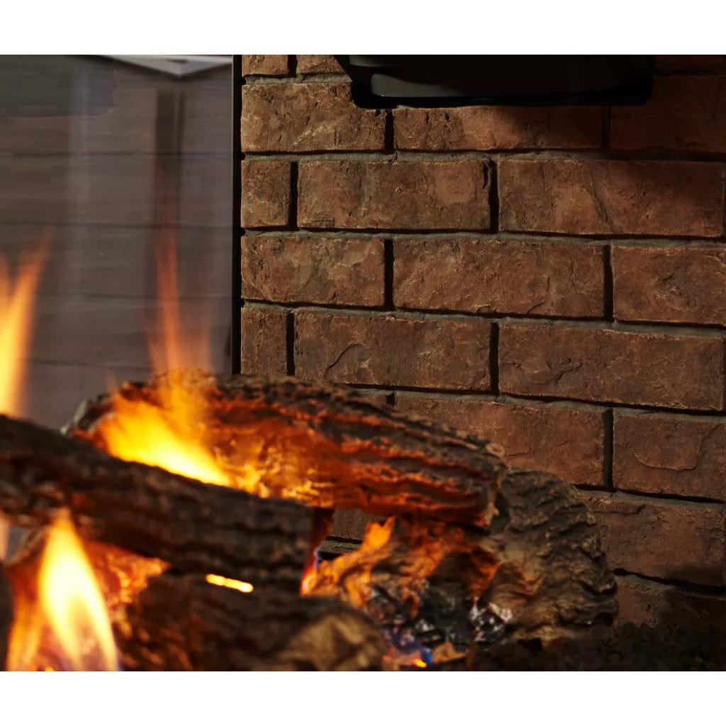 Majestic Weathered Traditional Brick Interior Liner for Pier Gas Fireplace
