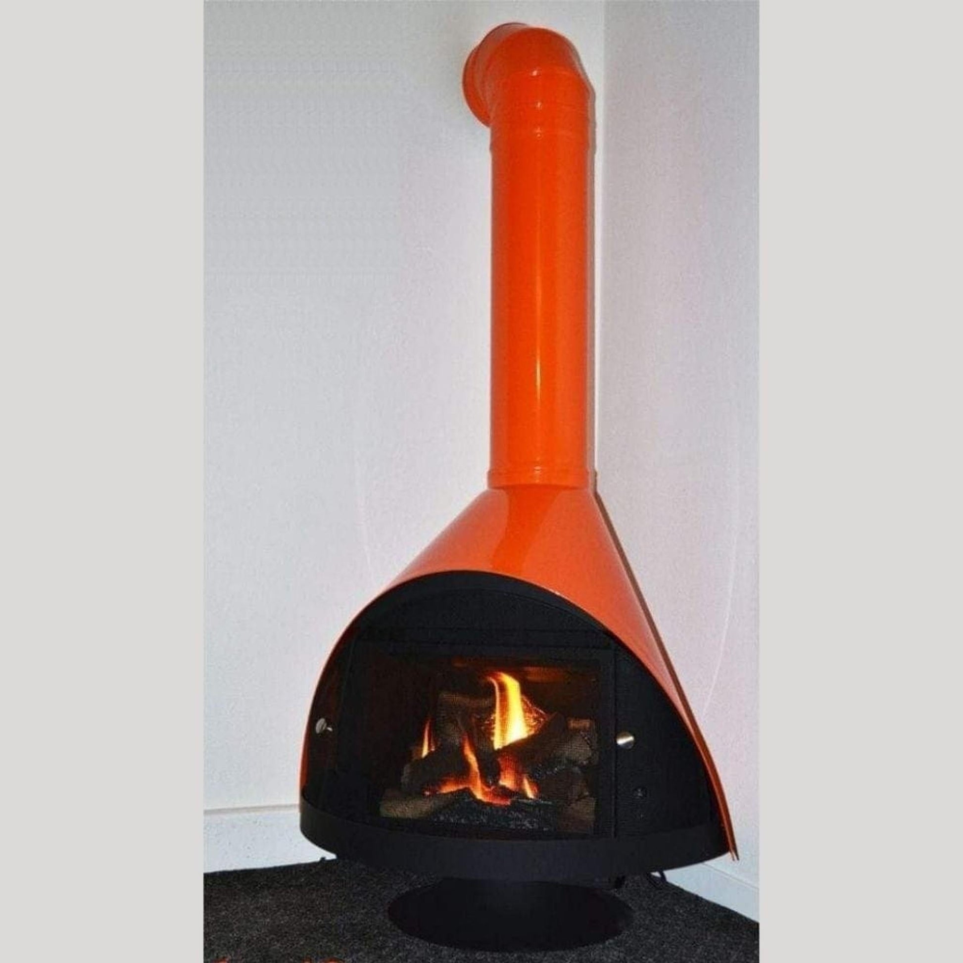 Malm Zircon 34" Freestanding Horizontal Direct Vent Propane Gas Fireplace With RAL 7010 38/70014 Powder Coat Top and Base