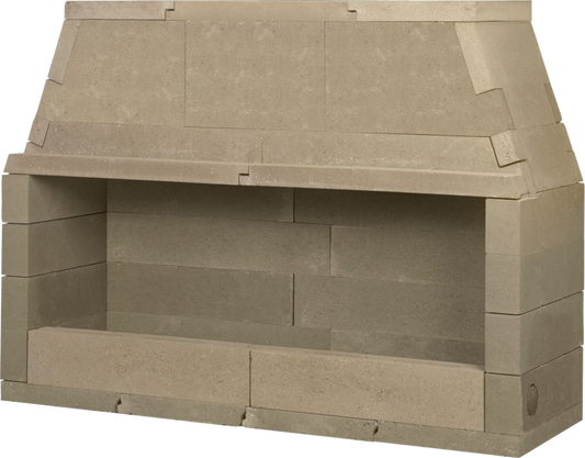 Mason-Lite 24" Linear Vent Free Gas Fireplace With Burner Through