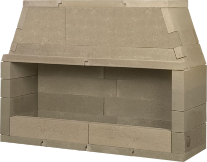Mason-Lite 36" Linear Vent Free Gas Fireplace With Burner Through