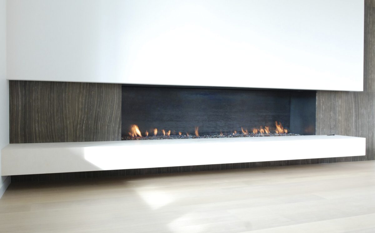 Mason-Lite 84" Linear Gas Fireplace - 12" B-Vent