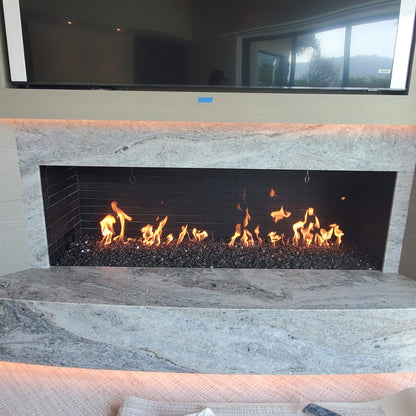 Mason-Lite 84" Linear Gas Fireplace - 12" B-Vent