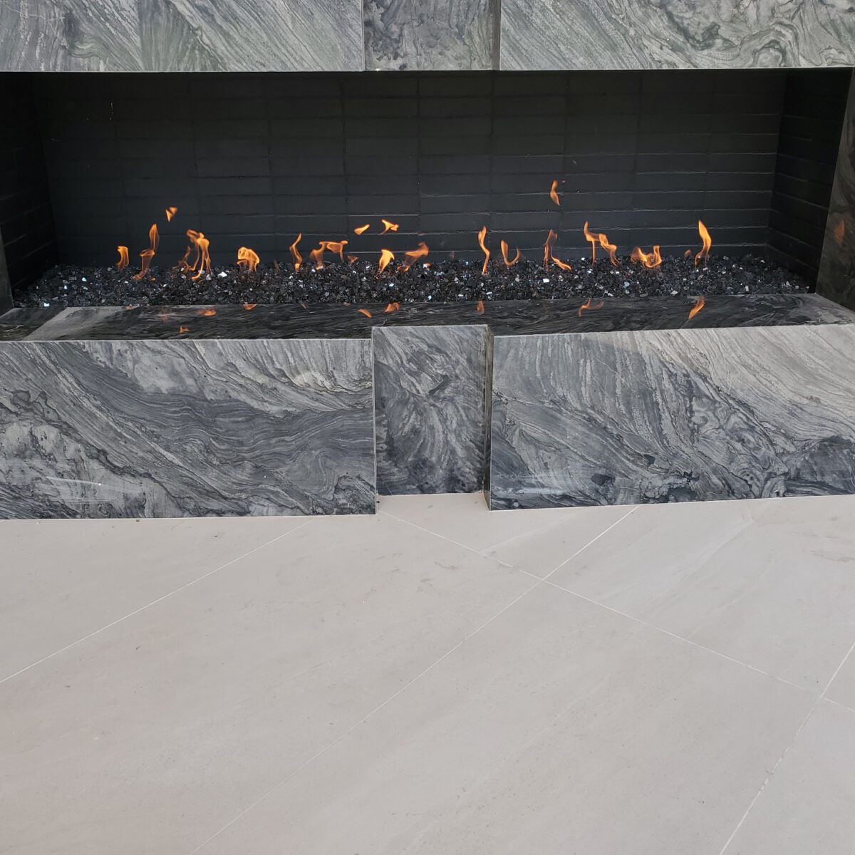 Mason-Lite 84" Linear Gas Fireplace - 12" B-Vent