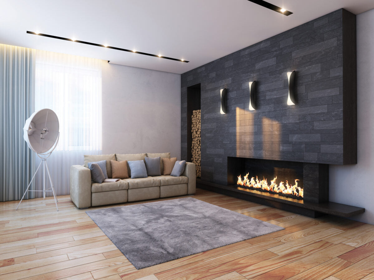 Mason-Lite 84" Linear Gas Fireplace - 12" B-Vent