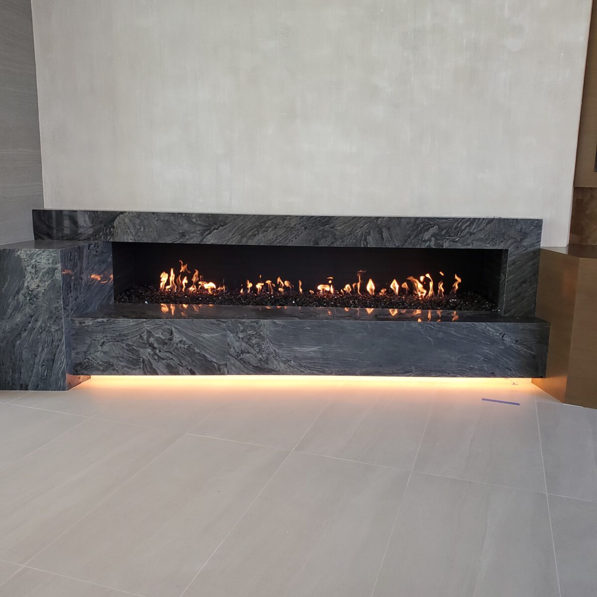 Mason-Lite 84" Linear Gas Fireplace - 12" B-Vent