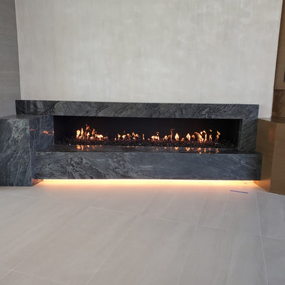 Mason-Lite 84" Linear Gas Fireplace - 12" B-Vent