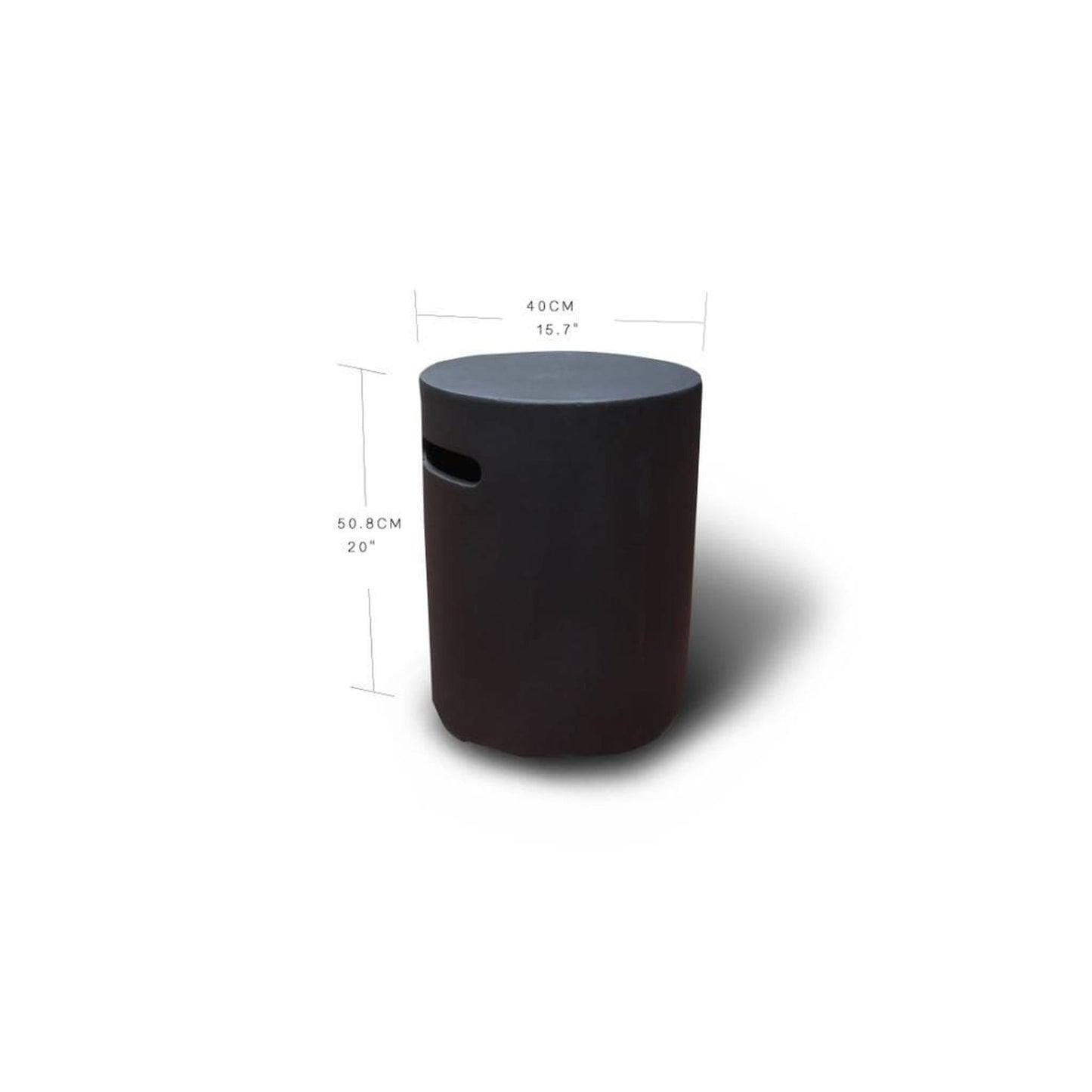 Modeno 15" Black Round Tank Cover