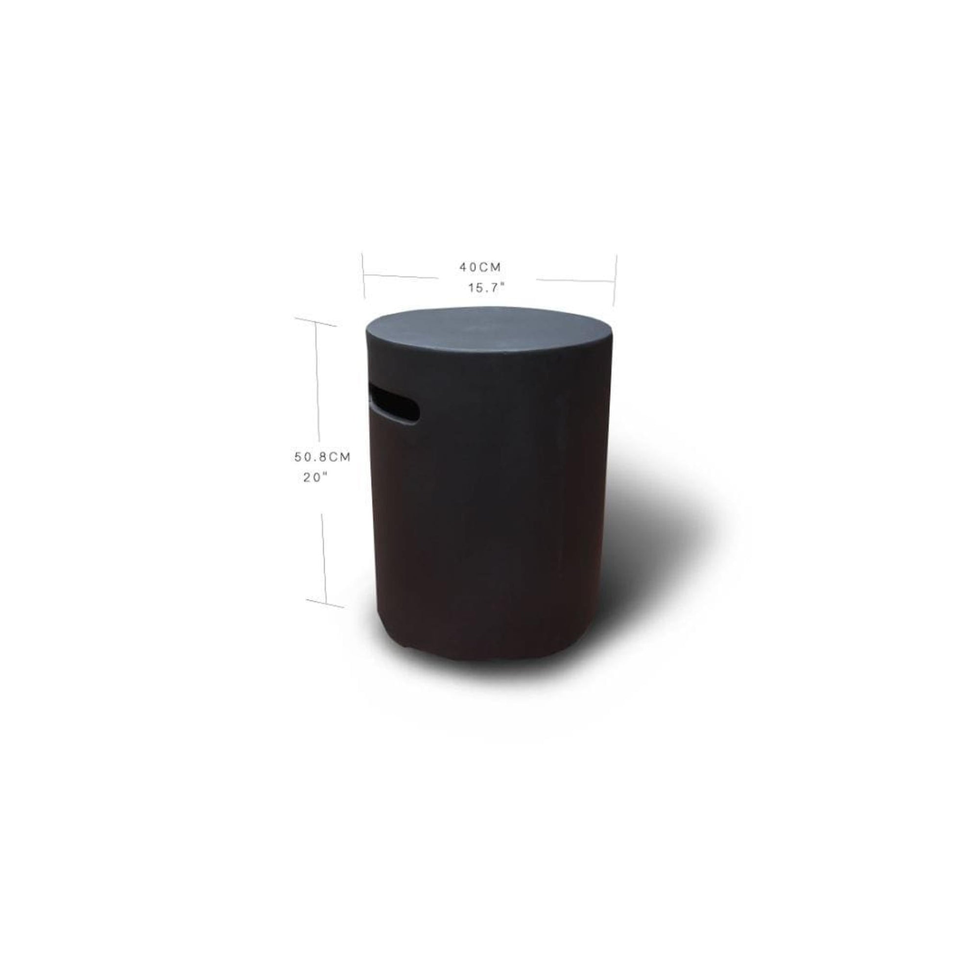 Modeno 15" Black Round Tank Cover