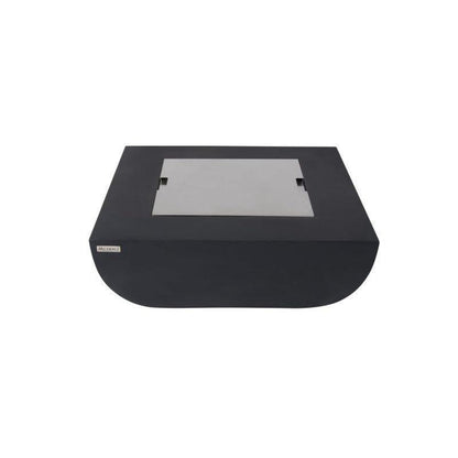 Modeno Aurora 34" Black Rectangle Concrete Natural Gas Fire Table