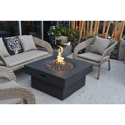 Modeno Branford 34" Black Liquid Propane Fire Table