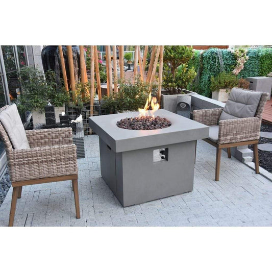 Modeno Burlington 34" Matte Black Fire Table