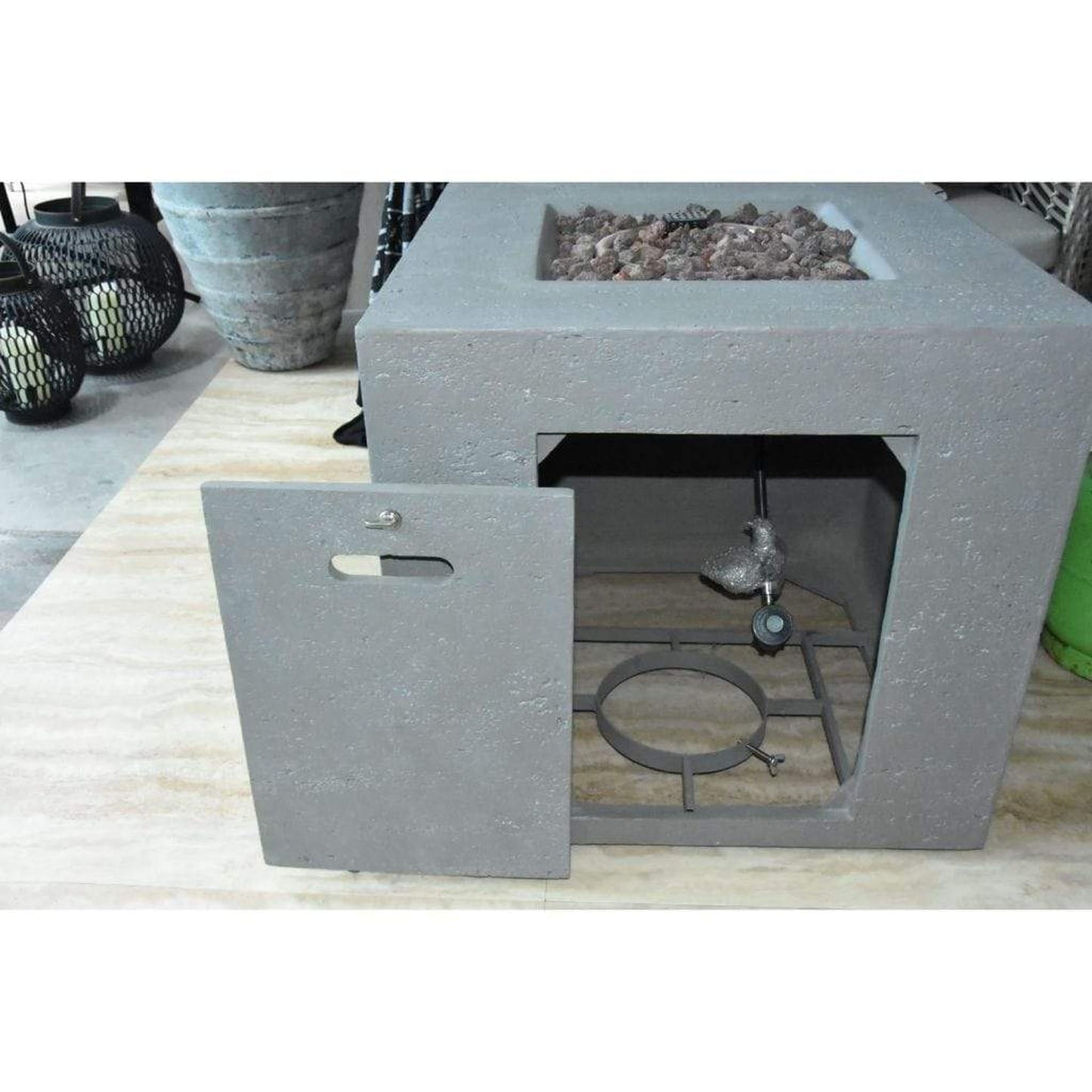 Modeno Ellington 27" Light Gray Fire Table
