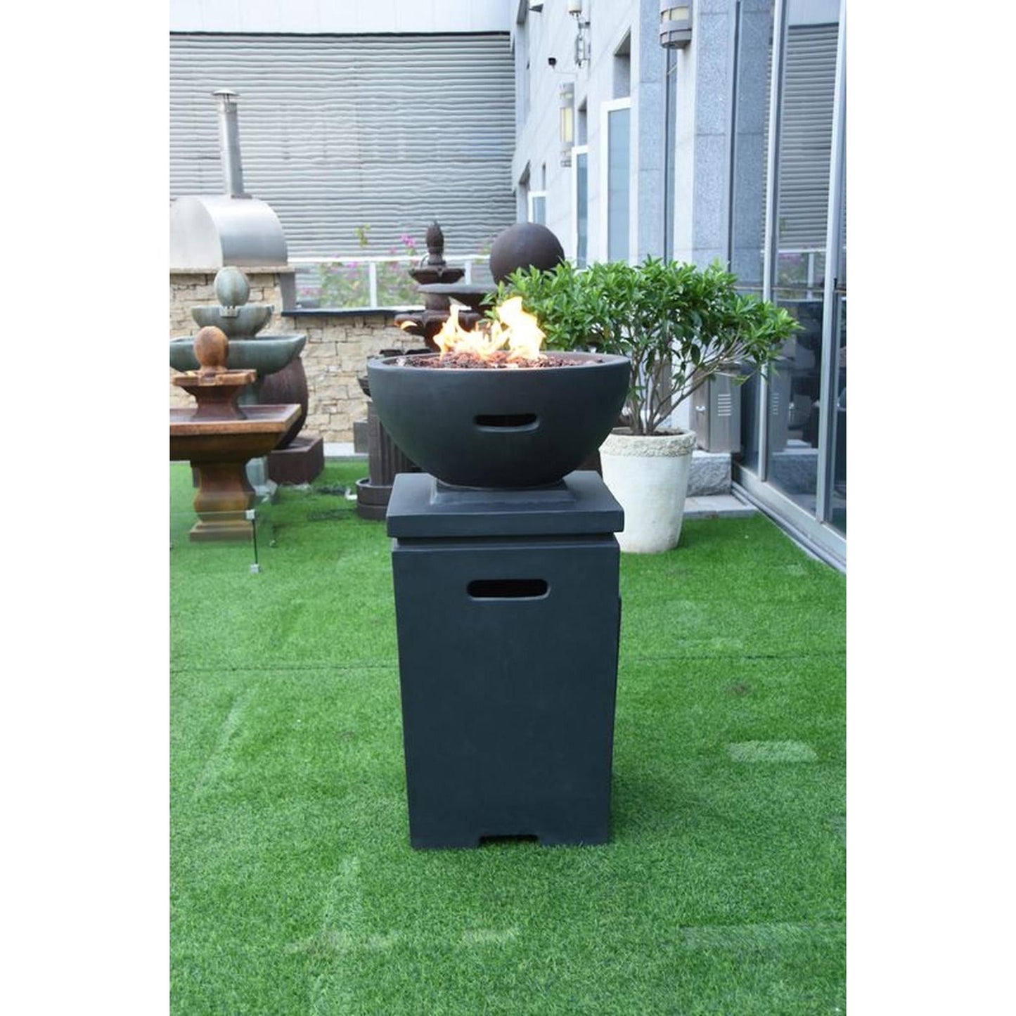 Modeno Exeter 21" Dark Gray Fire Pit