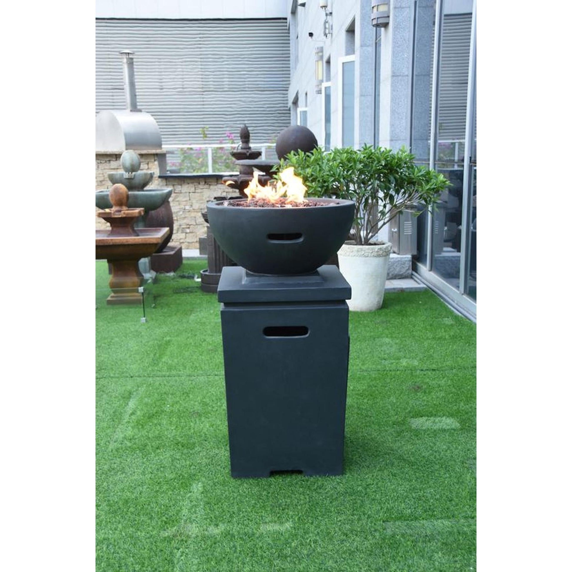Modeno Exeter 21" Dark Gray Fire Pit
