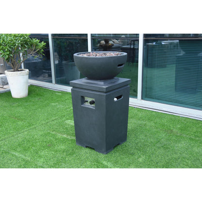 Modeno Exeter 21" Dark Gray Fire Pit