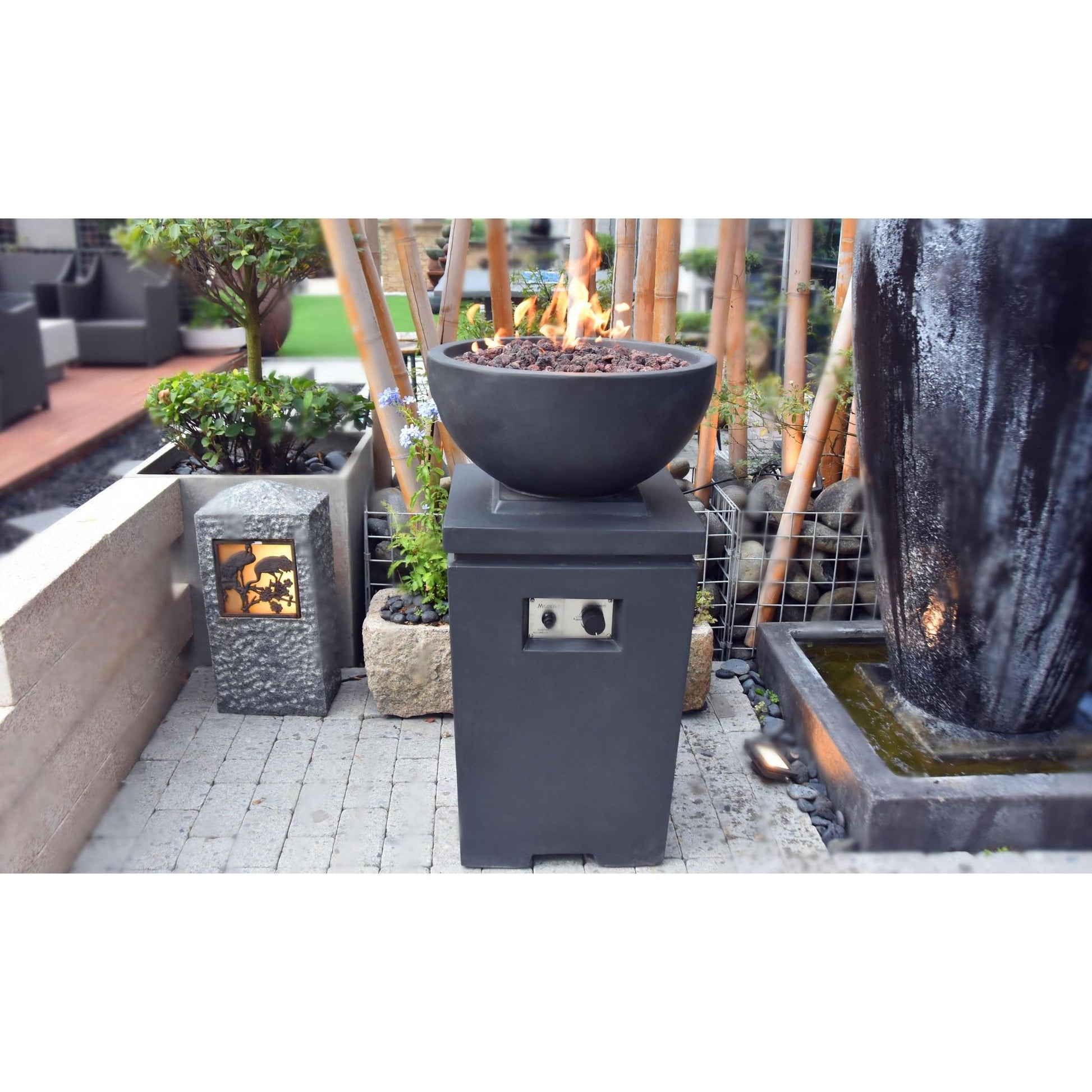 Modeno Exeter 21" Light Gray Fire Pit