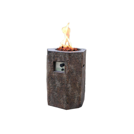 Modeno Fire 19" Basalt Column Fire Pit