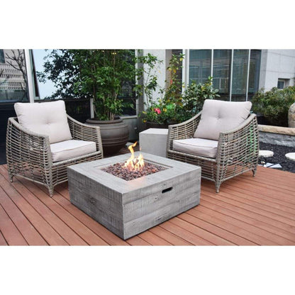 Modeno Fire 34" Classic Gray Wilton Natural Gas Fire Table