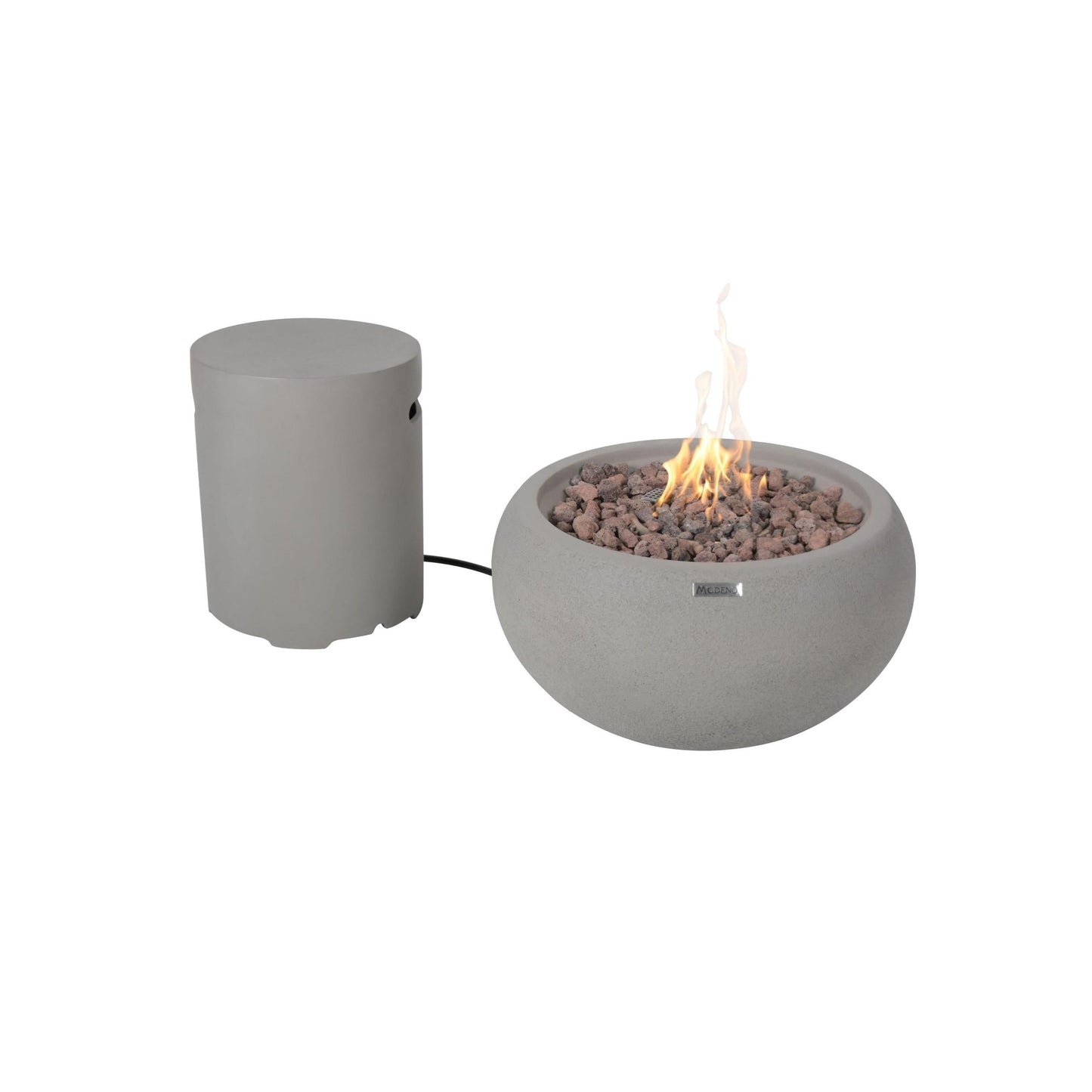Modeno Newbridge 26" Gray Natural Gas Fire Bowl
