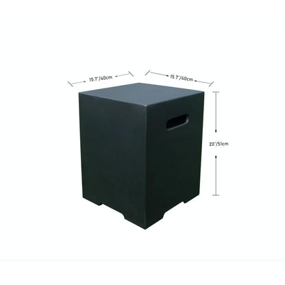 Modeno ONB021-LG 15" Light Gray Square Tank Cover