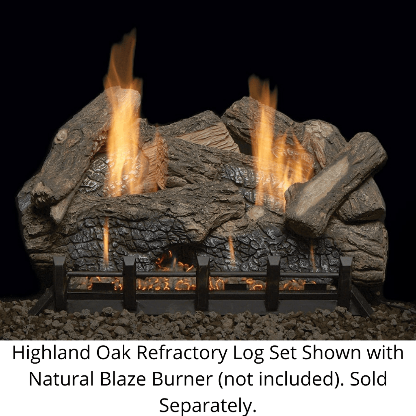 Monessen 30" Highland Oak Refractory Gas Log Set (Logs Only)