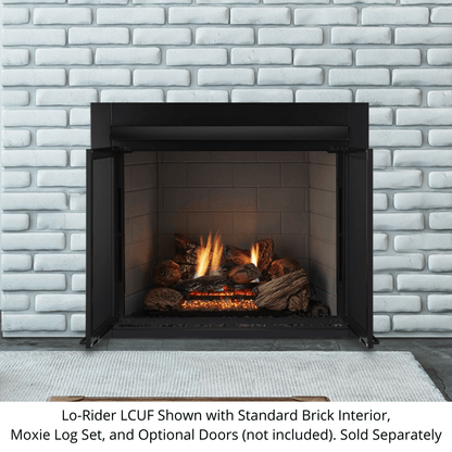 Monessen 32" Lo-Rider LCUF Clean Face Vent Free Firebox with Traditional Refractory Firebrick