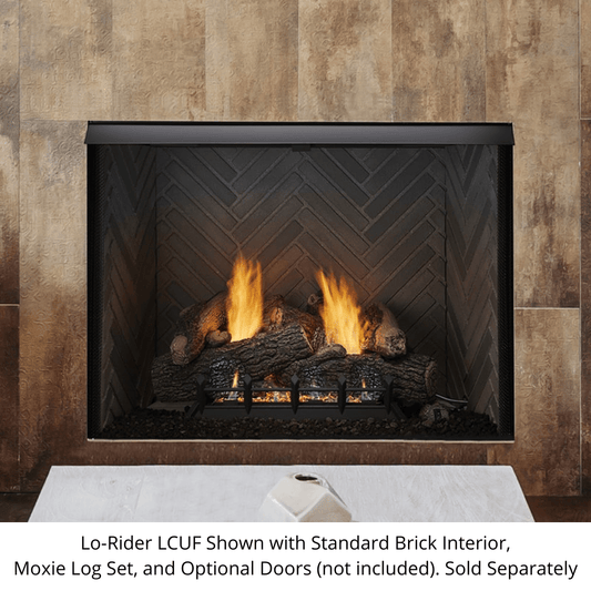 Monessen 32" Lo-Rider LCUF Clean Face Vent Free Firebox with Traditional Refractory Firebrick