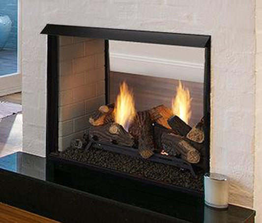 Monessen 36" Lo-Rider See Through Clean Face Vent Free Firebox with Traditional Refractory Firebrick