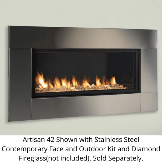 Monessen 42" Artisan Vent Free Linear Fireplace with IntelliFire Plus IPI Control