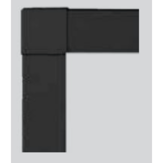 Monessen 60" Satin Black Contemporary Fireplace Front For Artisan Series Fireplace