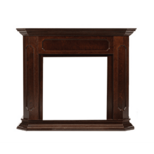Monessen 61" Dark Walnut Barrington Adjustable Wood Wall Cabinet For Symphony Fireplace