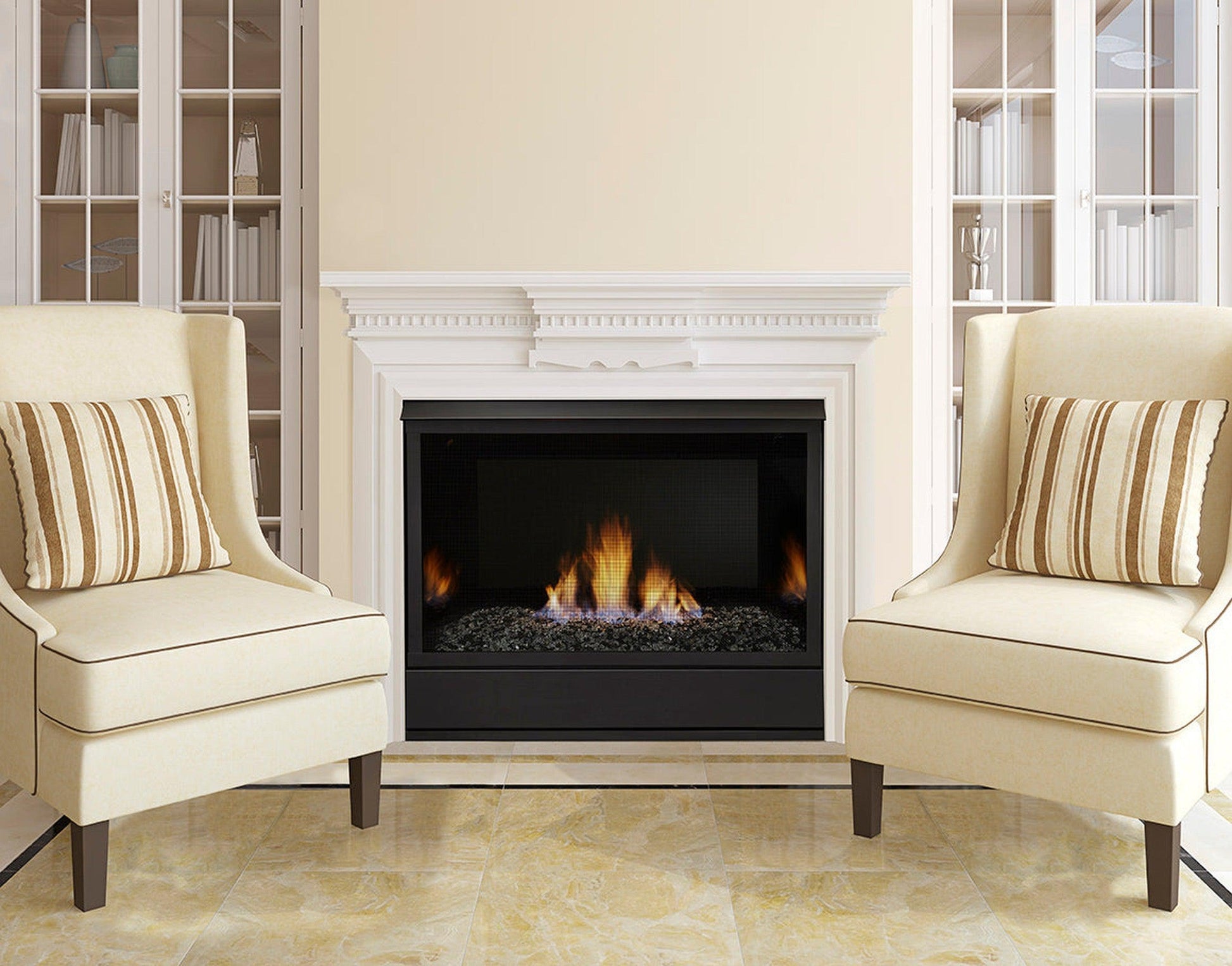 Monessen Aria 36" Traditional Vent Free Natural Gas Fireplace With IPI Ignition