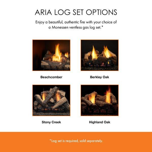 Monessen Aria 36" Traditional Vent Free Natural Gas Fireplace With IPI Ignition