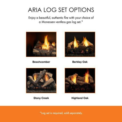Monessen Aria 36" Traditional Vent Free Natural Gas Fireplace With IPI Ignition