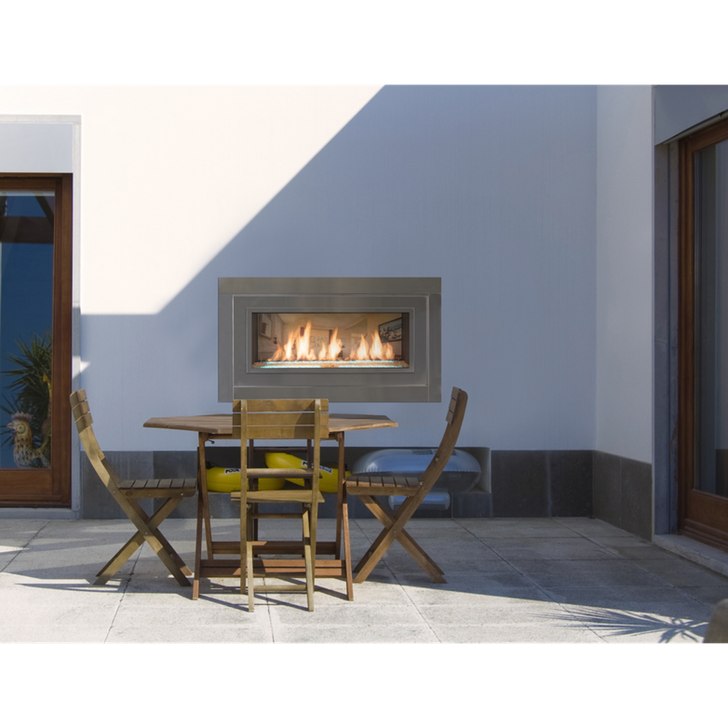 Monessen Artisan 48" Vent Free See-Through Liquid Propane Gas Linear Fireplace With IPI Plus Ignition