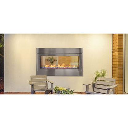 Monessen Artisan 48" Vent Free See-Through Liquid Propane Gas Linear Fireplace With IPI Plus Ignition