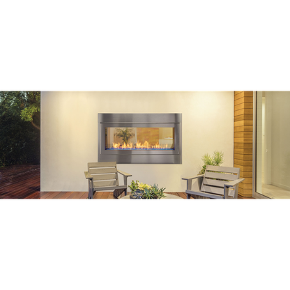 Monessen Artisan 48" Vent Free See-Through Liquid Propane Gas Linear Fireplace With IPI Plus Ignition