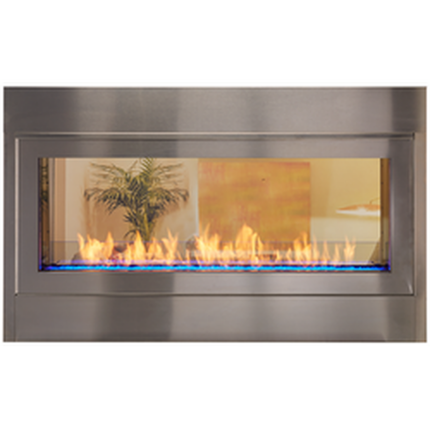 Monessen Artisan 48" Vent Free See-Through Liquid Propane Gas Linear Fireplace With IPI Plus Ignition