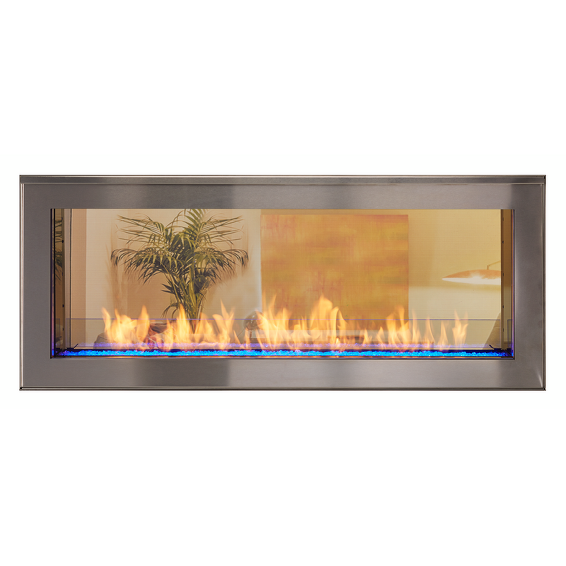 Monessen Artisan 48" Vent Free See-Through Liquid Propane Gas Linear Fireplace With IPI Plus Ignition