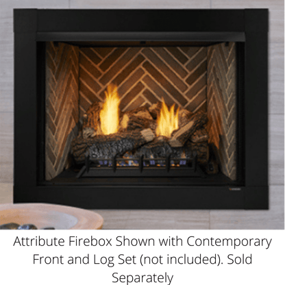 Monessen Attribute 32" Universal Circulating Vent Free Firebox With Radiant Face and Multitonal Brown Reversible Interior Panels